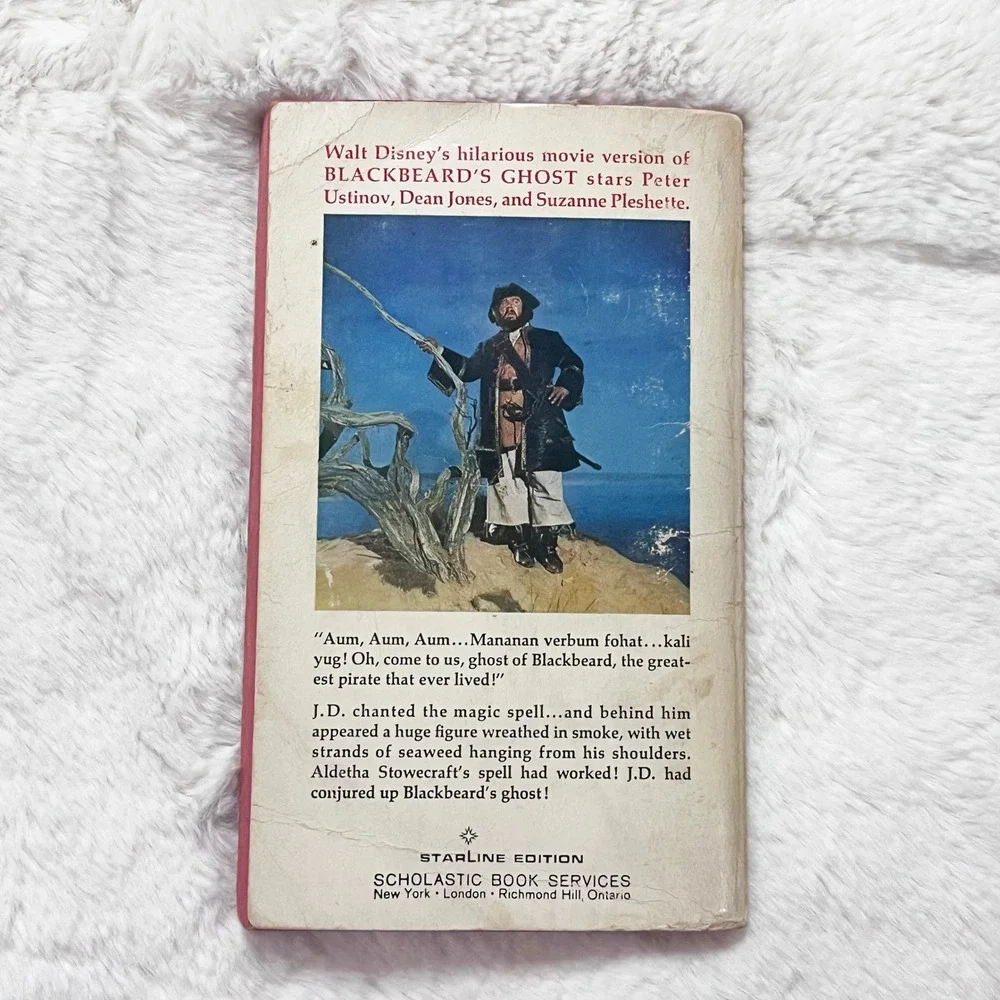 1968 Paperback Blackbeard's‎ Ghost by Ben Stahl Scholastic Starline Edition